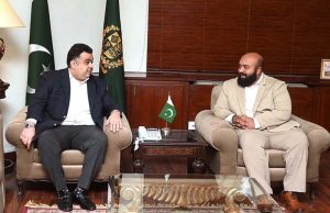High Commissioner Maldives to Pakistan, Uz Mohamed Thoha calls on State Minister/Special Assistant to PM on Digital Media, Fahd Haroon at PM’s office.