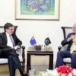 Federal Minister for Finance & Revenue, Senator Muhammad Aurangzeb, meeting with High Commissioner-designate of New Zealand to Pakistan, H.E. David Pine, at the Finance Division to discuss bilateral trade, investment and economic cooperation