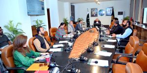 Federal Minister for National Food Security and Research, Rana Tanveer Hussain, chairs a high-level meeting of the Sugar Advisory Board to review the sugar supply situation, domestic requirements and available stocks
