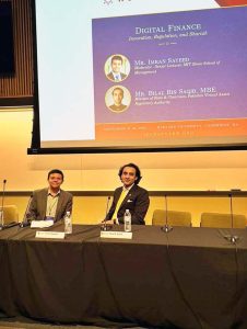 Minister of State and Chairman of the Pakistan Virtual Assets Regulatory Authority, Bilal Bin Saqib at the Harvard Islamic Finance Conference on the transformative potential of block chain technology for the Muslim world