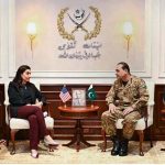 A delegation of the U.S. Afghanistan War Commission, led by its Co-Chairs Ms. Shamila N. Chaudhary and Dr. Colin F. Jackson, called on Field Marshal Syed Asim Munir, NI (M), HJ, Chief of Army Staff and Chief of Defence Forces (COAS & CDF), at General Headquarters (GHQ)