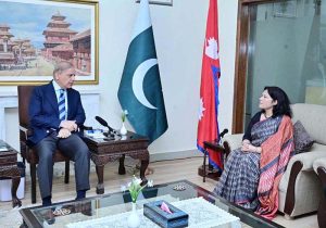 Prime Minister Muhammad Shehbaz Sharif visits the Embassy of Nepal in Islamabad and meets Ambassador Rita Dithal to offer condolences over the loss of precious lives in the devastating floods that recently struck Nepal.