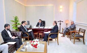 Federal Minister for Economic Affairs Ahad Cheema chairs a meeting on the ML-1 project, with Asian Development Bank (ADB) officials participating virtually