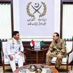 Admiral Dr Muhammad Ali, Chief of the Indonesian Navy, called on Field Marshal Syed Asim Munir, NI (M), HJ, Chief of Army Staff and Chief of Defence Forces (COAS & CDF) at GHQ
