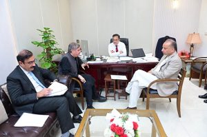 Federal Minister for Economic Affairs Senator Ahad Cheema chairs a meeting on Drug Pricing and DRAP affairs