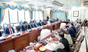 A delegation of leading businessmen of Pakistan meets with Prime Minister Muhammad Shehbaz Sharif.