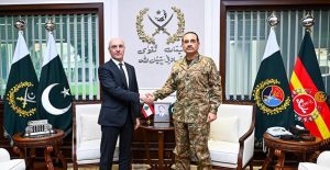 Mr. Ahmad Al Hajjar, Lebanese Minister of Interior and Municipalities, called on Field Marshal Syed Asim Munir, NI (M), HJ, Chief of Army Staff and Chief of Defence Forces (COAS & CDF) at GHQ, Rawalpindi, during his two-day visit to Pakistan