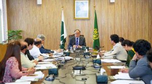 Federal Minister for Planning, Development and Special Initiatives Ahsan Iqbal chairing the first meeting of the Steering Committee of the Daanish Schools Authority.