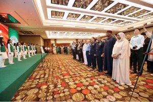 The Defence and Martyrs Day reception organised by the Embassy of Pakistan began with national anthems of Pakistan and China, performed by students of Pakistan Embassy College Beijing
