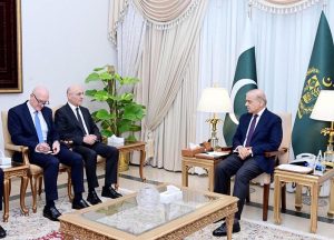 A Lebanese delegation led by Minister of Interior and Municipalities of Lebanon H.E. Mr. Ahmad Al-Hajjar called on Prime Minister Muhammad Shehbaz Sharif