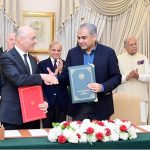 Prime Minister Muhammad Shehbaz Sharif witnesses a MoU signing ceremony between Pakistan and Lebanon on transfer of sentenced persons