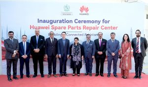 Federal Minister for IT and Telecommunication Shaza Fatima Khawaja inaugurates Huawei’s national-level Spare Parts Repair Center in federal capital.