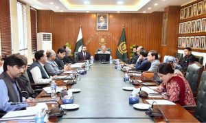 Federal Minister for Law & Justice Senator Azam Nazeer Tarar chairs a meeting of the Prime Minister’s Sub-Committee on Gilgit-Baltistan issues in Islamabad. Chief Minister Gilgit-Baltistan Advocate Amjad Hussain, Leader of the Opposition Hafiz Hafeez-ur-Rehman, Minister of State for Law & Justice Barrister Aqeel Malik and senior officials attend the meeting