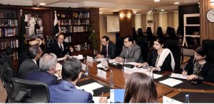 Federal Minister for Finance & Revenue, Senator Muhammad Aurangzeb, meeting with IFFCO Global Group Director, Mr. Abdelghani Abdullah, along with the IFFCO delegation, at the Finance Division today to discuss investment expansion and business facilitation