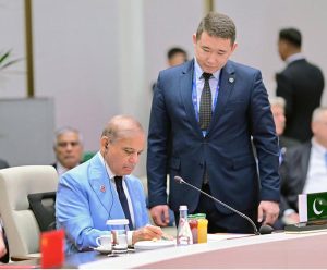 September 01 - Prime Minister Muhammad Shehbaz Sharif signs the joint declaration of SCO Council of Heads of State Summit.