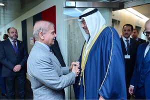 Prime Minister Muhammad Shehbaz Sharif meets Crown Prince of Kuwait, Sheikh Sabah Khaled Al-Hamad Al-Sabah on the sidelines of 81st session of UNGA