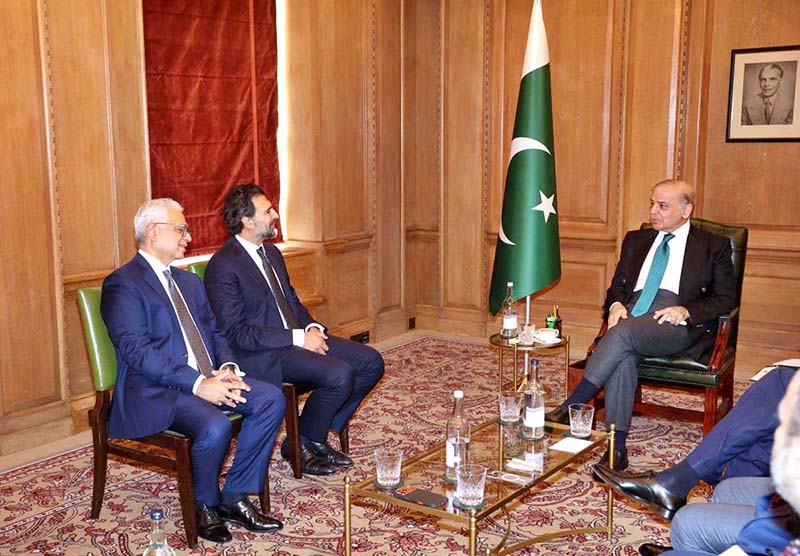 Prime Minister Muhammad Shehbaz Sharif meets a delegation of Barclays