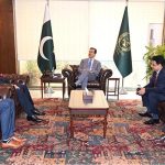 Chairman Senate Syed Yousuf Raza Gilani meets Pastor Dr. Bob Roberts Jr., Founder, Multi-Faith Neighbors Network (MFNN), USA, Micah Fries, Director, Multi-Faith Neighbors Network (MFNN), USA, and Senator Khalil Tahir Sandhu at Parliament House