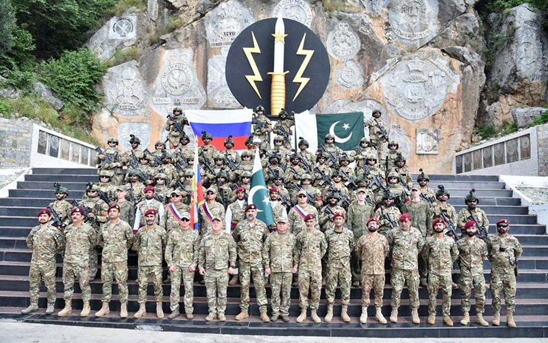 The 9th edition of Pakistan-Russia Joint Exercise Druzhba-IX commenced at Cherat