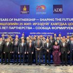 Federal Minister for Planning & Development Ahsan Iqbal in a group photo with participating ministers and delegates at the 25th Central Asia Regional Economic Cooperation (CAREC) Ministerial Conference