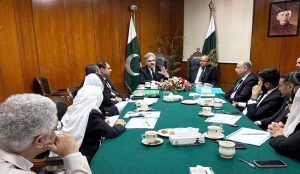 Hon’ble Chief Justice of Pakistan, Mr. Yahya Afridi in a consultative meeting on judicial sector development projects in Karachi at the Supreme Court of Pakistan, Branch Registry.
