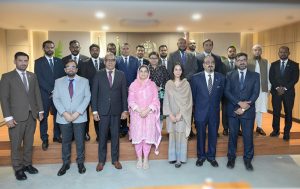 A parliamentary delegation from Maldives People’s Majlis call on Federal Minister for IT and Telecommunication Ms. Shaza Fatima Khawaja