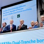 Prime Minister Muhammad Shehbaz Sharif attending the Market Open ceremony at the London Stock Exchange, which also featured the unveiling ceremony for Pakistan's $3 billion dual-tranche bonds listing