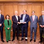 Federal Minister for Finance and Revenue, Senator Muhammad Aurangzeb, meeting with Standard Chartered Bank CEO, Mr. Bill Winters