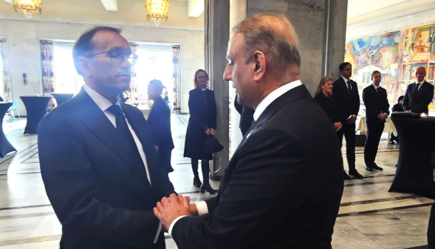 Aleem Khan represents Pakistan at funeral of Norway's King Harald V