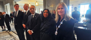 Aleem Khan represents Pakistan at funeral of Norway’s King Harald V