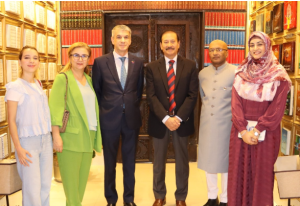 Azerbaijan’s new ambassador visits NBF headquarters