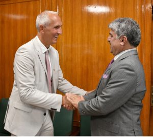 Memeber of German Parliament calls on Mustafa Shah