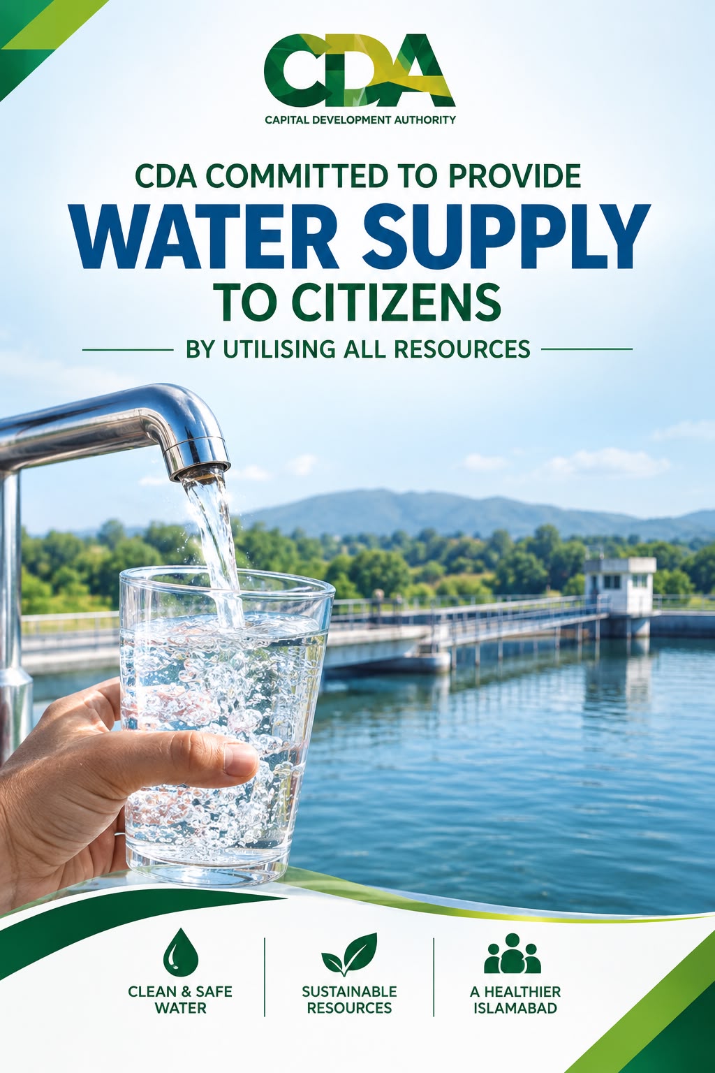 Islamabad's CDA Cleans G-10 Water Reservoirs in Water Security Push