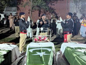 Darazinda blast: Funeral prayers for Customs, Rescue 1122 martyrs held