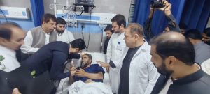 KP CM visits Darazinda blast injured at DHQ Teaching Hospital DI Khan
