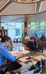 IGP Sohail holds orderly room, orders quick relief for serving, retired police personnel