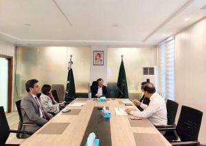 Advisor to the Prime Minister for industries and production, Haroon Akhtar Khan chaired meeting on Gemstones Center in Ministry of Industries and Production