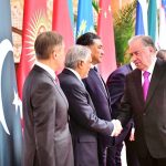 Deputy Prime Minister/Foreign Minister Senator Mohammad Ishaq Dar calling on the President of Tajikistan, H.E. Emomali Rahmon