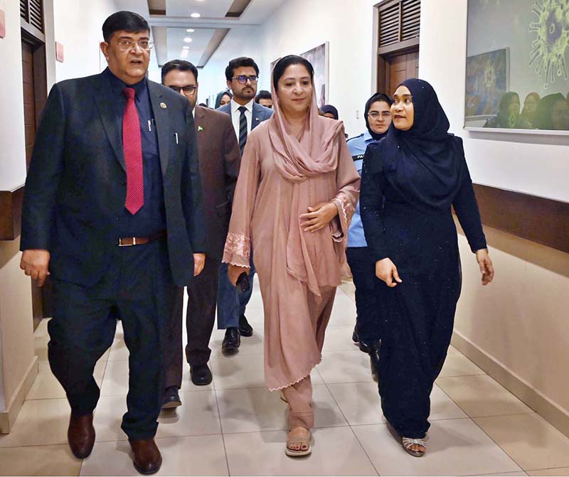 The First Lady of the Maldives, Ms. Sajidha Mohamed, visits the National Institute of Health (NIH)
