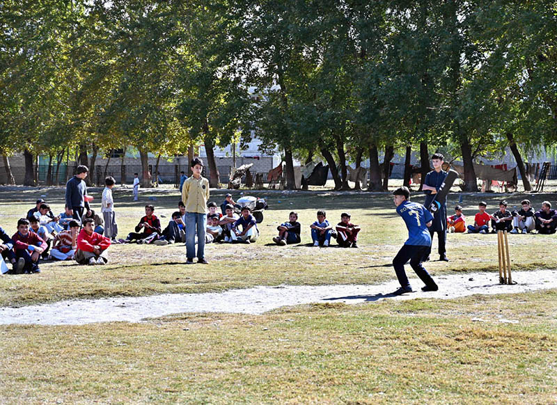 Students of Bright Future Public School and College participate in various sports activities during Sports Week at City Park