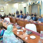 A delegation of Mutehda Qaumi Movement meets with Prime Minister Muhammad Shehbaz Sharif