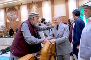 Prime Minister Muhammad Shehbaz Sharif meets members of the Area Representative Development Council