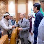 Prime Minister Muhammad Shehbaz Sharif meets members of the Area Representative Development Council