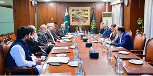 Deputy Prime Minister/Foreign Minister Senator Mohammad Ishaq Dar chairing the 7th Meeting of the Steering Committee on Wheat Imports, at the Ministry of Foreign Affairs
