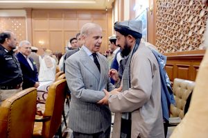 Prime Minister Muhammad Shehbaz Sharif meets members of the Area Representative Development Council