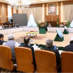 Prime Minister Muhammad Shehbaz Sharif addresses the meeting of Federal Apex Committee under the National Action Plan