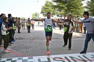 A large number of participants take part in the Sargodha First Mini Marathon Race 2026