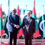 Prime Minister Muhammad Shehbaz Sharif welcomes President of the Maldives H.E. Muhammad Muizzu at the Prime Minister's House
