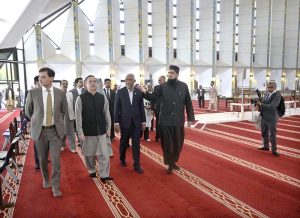 President of the Republic of Maldives Dr. Mohamed Muizzu visit the Faisal Mosque