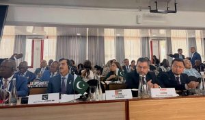 Chairman Senate, Syed Yousaf Raza Gilani leading parliamentary delegation comprising senators and MNA'S participating in puic consultative session in Arusha.